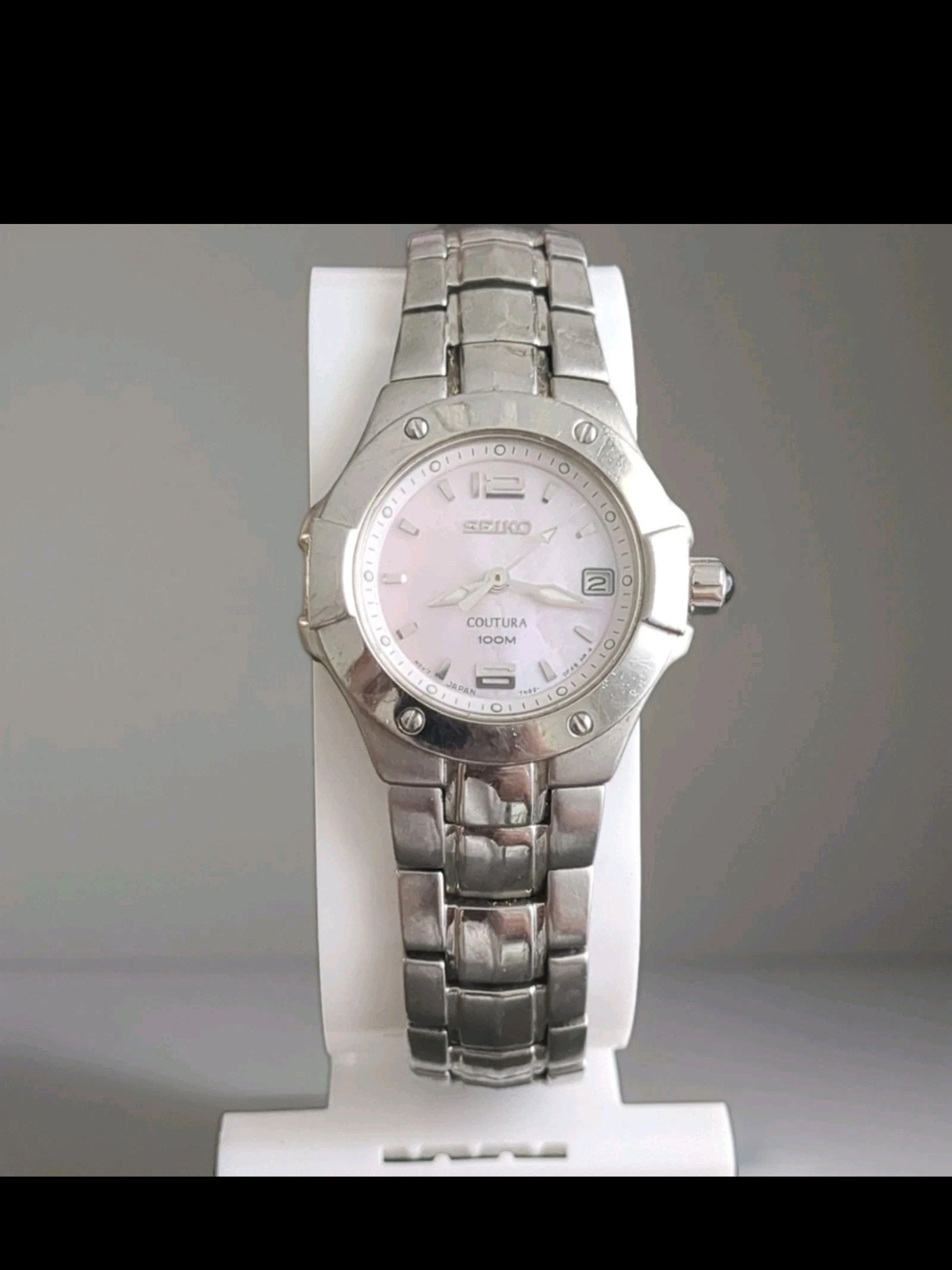 Seiko Coutura Stainless Steel Watch - Pink Dial